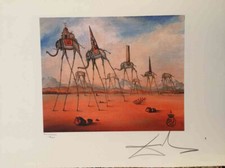 Salvador Dali Litografia off set cm 50x65  firma su lastra con  certificato