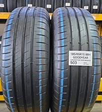 2X PNEUMATICI 185/65r15 88H GOODYEAR ESTIVE GOMME USATE 1856515  DOT 2022