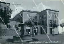 ch235 cartolina calitri piazza della repubblica provincia di avellino campania