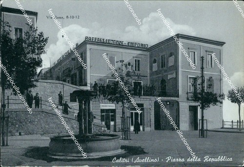 Ch235 cartolina calitri - cartolina, piazza
