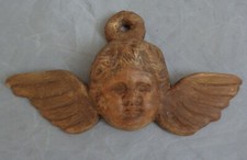 PUTTO FINE '700 PORCELLANA RARO RELIGIONE ANGELO TERRACOTTA 2 ANTICO