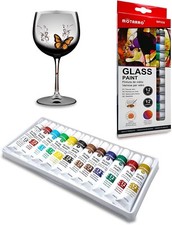Set 12 Colori Per Vetro e
