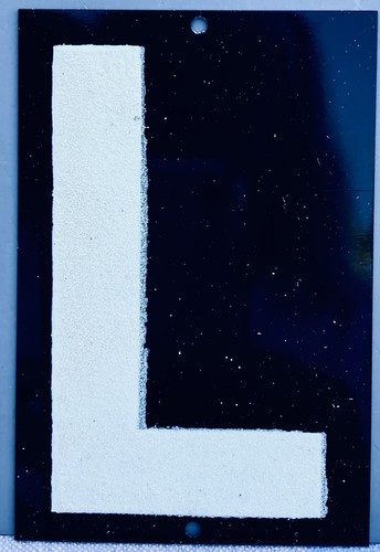 Casa riflettente lettere - riflettente, "l"