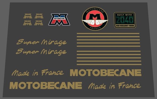 Set decalcomanie motobecane - set,