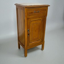 Comodino antico mobiletto mobile in legno stile Liberty porta telefono epoca 900