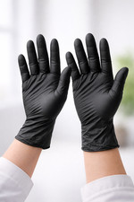 Guanti monouso in nitrile nero