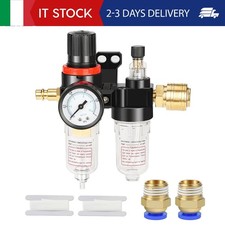 Drado Regolatore Pressione Compressore, 1/4" Filtro Aria Compressa, Regolatore d