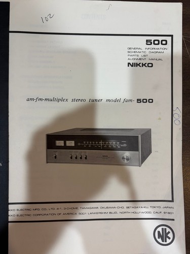 Originale nikko fam 500 fam500 - originale, fam-500