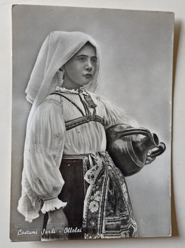 8393 cartolina costumi sardi - 8393,