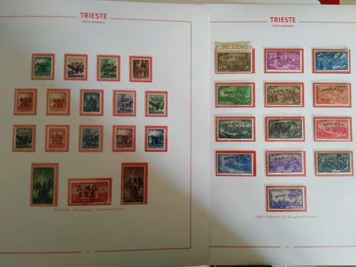 Francobolli trieste collezione - francobolli,