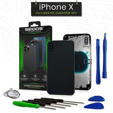 Back cover per iPhone X nera