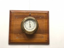 Vecchio barometro marino pilota Germania nave antica cambio pioggia equo comp...