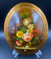 Quadro ovale vintage olio sul