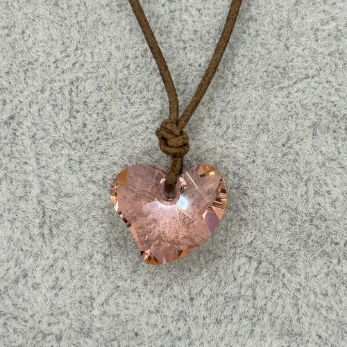 Collana swarovski cuore rosa - collana,