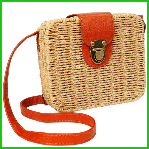 Borsa intrecciata rattan - intrecciata,