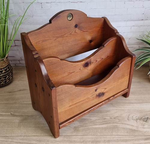 Porta riviste vintage - , legno
