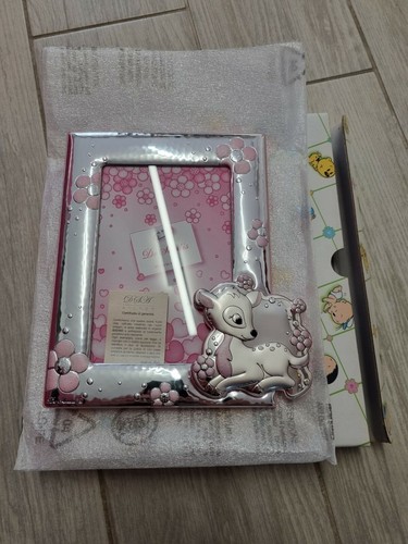 Cornice bambina rosa - rosa, argento