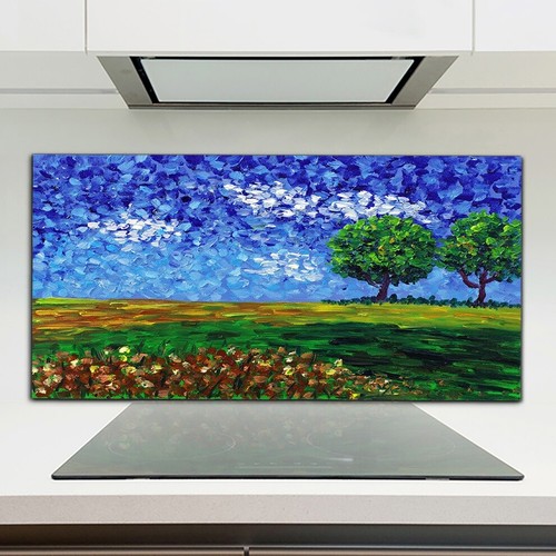 Kitchen splashback toughened - kitchen,
