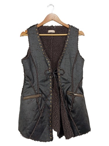 Cream gilet pelliccia - pelliccia, donna