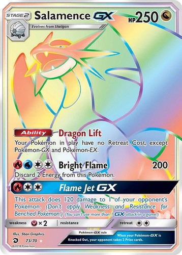 Salamence 70 pokemon - gx, 73/70