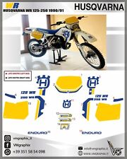 Husqvarna wr 125 250 1990-1991 adesivi/adhesives/grafiche/stickers/decals