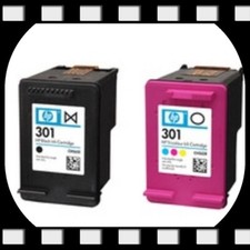 CARTUCCE ORIGINALI RIGENERATE  HP 301 BK + HP 301 COLORE