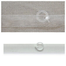 Fettuccia per tenda a pacchetto con anelli - Bianca o Trasparente