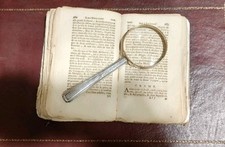 Antica lente ingrandimento - Manico In   Sheffield inglese Cesellato Circa 1900 