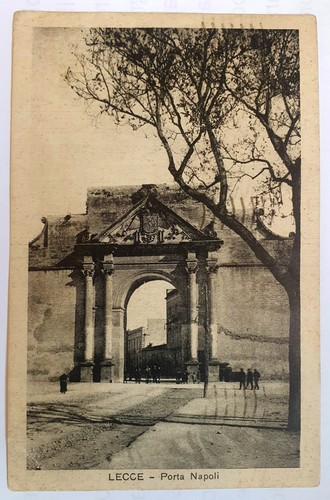 Cartolina lecce porta napoli - cartolina,