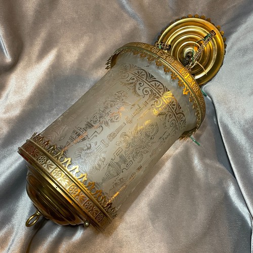 Lampada olio vittoriana - a,