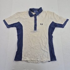 FRED PERRY Polo 38 Small Blu Bianco Uomo Puro Cotone Pettinato Mod Vintage