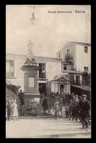 Cartolina adrano - adrano, (aderno')