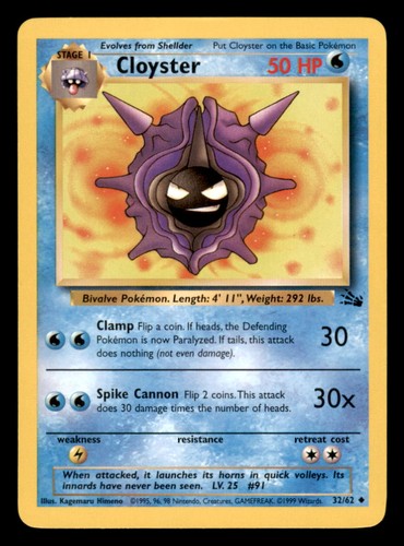 Pokemon cloyster fossil - cloyster,