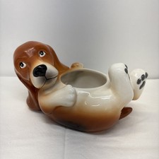 Fioriera in ceramica Bassett Hound, ottime condizioni 