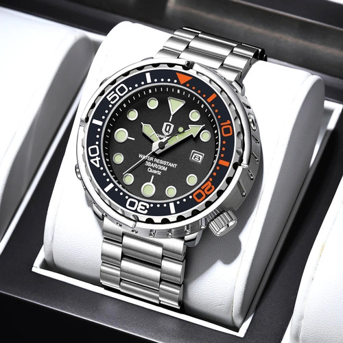 Orologio uomo 44mm qingxiya - uomo,