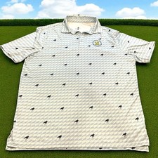 Polo US Open Golf manica corta uomo taglia large 122° logo Country Club AOP