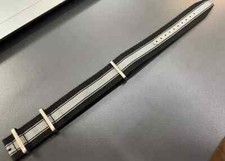 Cinturino In Tessuto, Originale IWC, "NATO", Nero Grigio, 21-20mm Ref. IWE07003