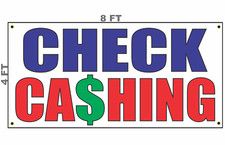 Check Cashing Banner Sign 4x8