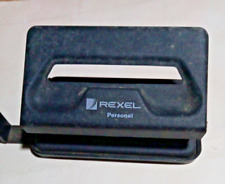VINTAGE - ANTICO PERFORATORE IN METALLO NERO OPACO "REXEL"  ANNI 1960/70 CIRCA
