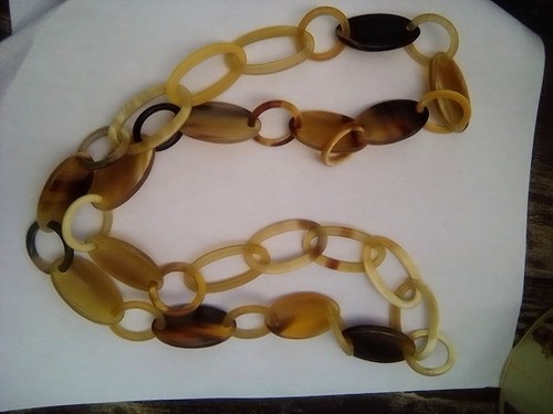 Collana lunga corno - collana, di