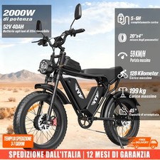 YVY 52V 40Ah 20" Bici elettrica Bici da citta elettrica 2000W Cityrad​​ adulti