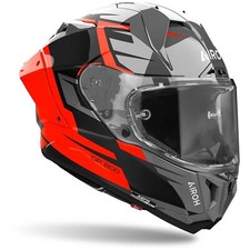 CASCO moto AIROH GP 800 MASTER grigio arancione