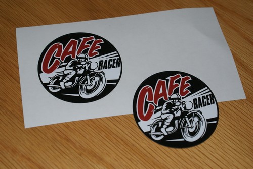 Adesivi cafe racer - adesivi, (coppia)