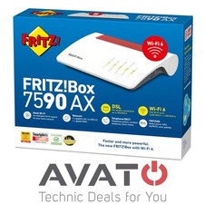 AVM FRITZ!Box 7590 AX V2 VDSL Modem WiFi 6 Router Wi-Fi Dual Band Ripetitore Mesh 