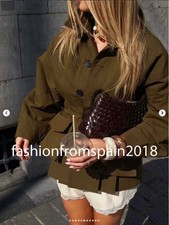 ZARA NUOVO PARKA GIACCA TASCA