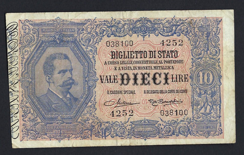 Regno italia biglietto di - biglietto,