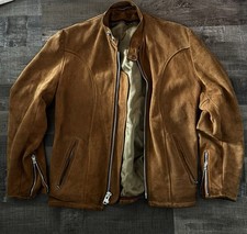 Schott Suede Cafe Racer Biker