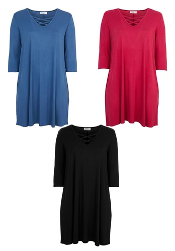 Abito donna tunica camicia