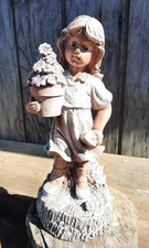 Bambina con fiori stampo - bambina, in