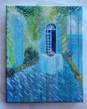 PAINTING by ADA - POMERIGGIO SOLEGGIATO - 24 x 30 cm. - dipinto quadro acrilico